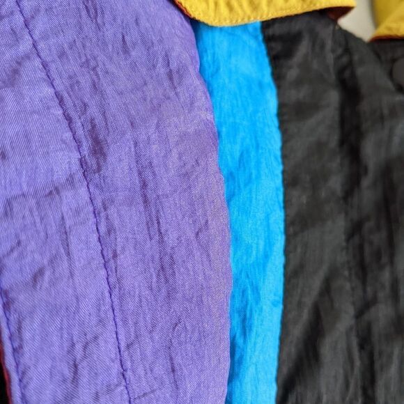 Vintage 80S 90s oversized casual isle black purple Small - Picture 8 of 12